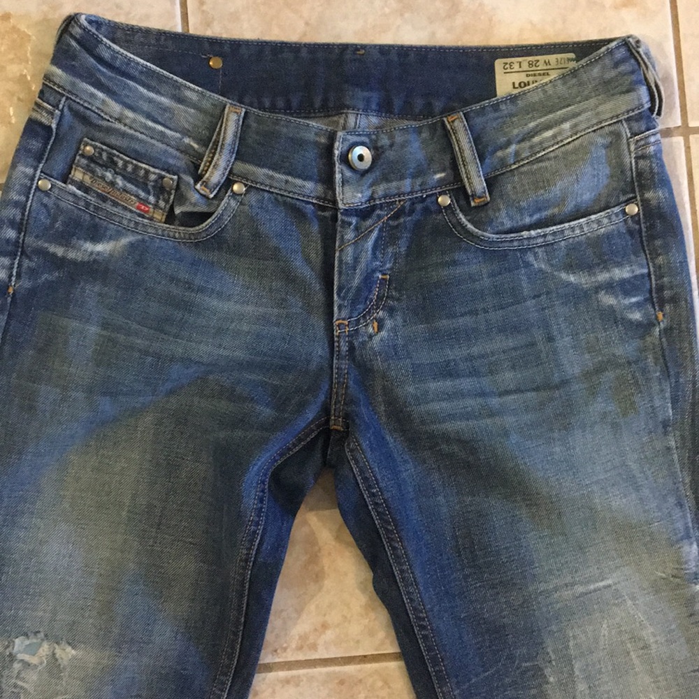 Diesel jeans medium wash boot cut/flare size 28